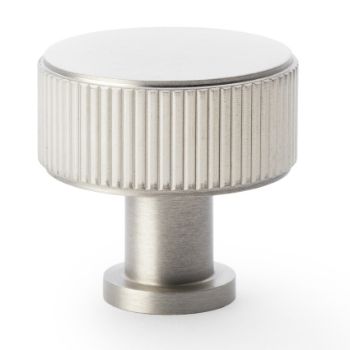 Picture of Lucia Reeded Cupboard Knob in Satin Nickel - AW807R-SN