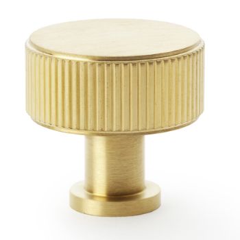 Picture of Lucia Reeded Cupboard Knob in Satin Brass PVD - AW807R-SBPVD