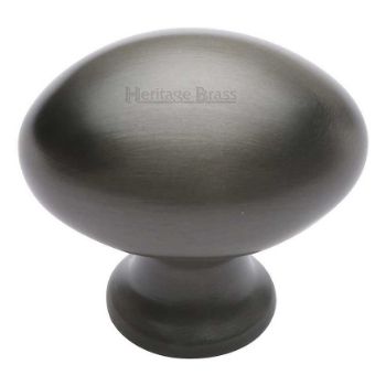 Picture of Oval Design Cabinet Knob in Matt Bronze Finish - C114-MB