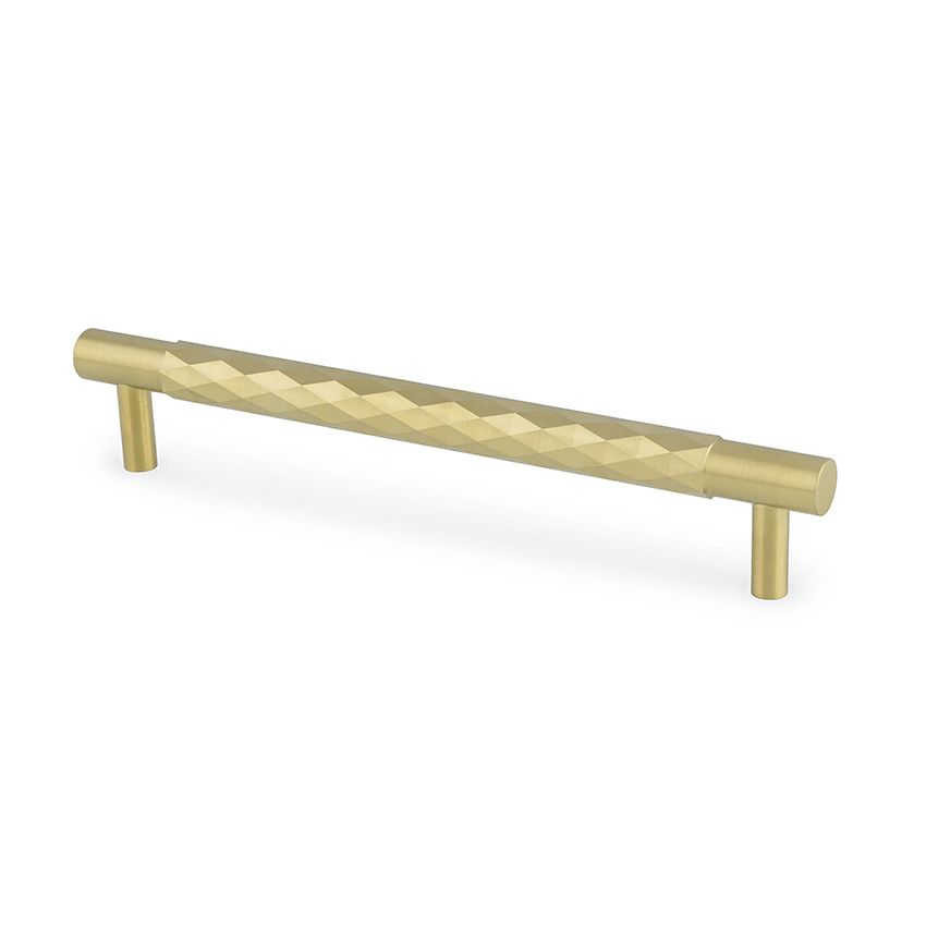 Picture of Alexander & Wilks Diamond Cut Cabinet Pull - Satin Brass Pvd - AW846-160-SBPVD