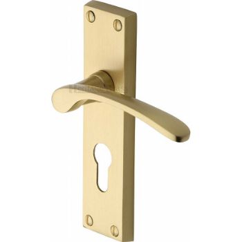 Picture of Sophia Euro Cylinder Door Handle - V4146.48-SB Picture of Sophia Euro Cylinder Door Handle - V4146.48-SB