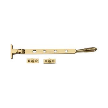 Heritage Brass Casement Window Stay Reeded Design In Polished Brass - V892 10/12-PB Picture of Heritage Brass Casement Window Stay Reeded Design In Polished Brass - V892 10/12-PB