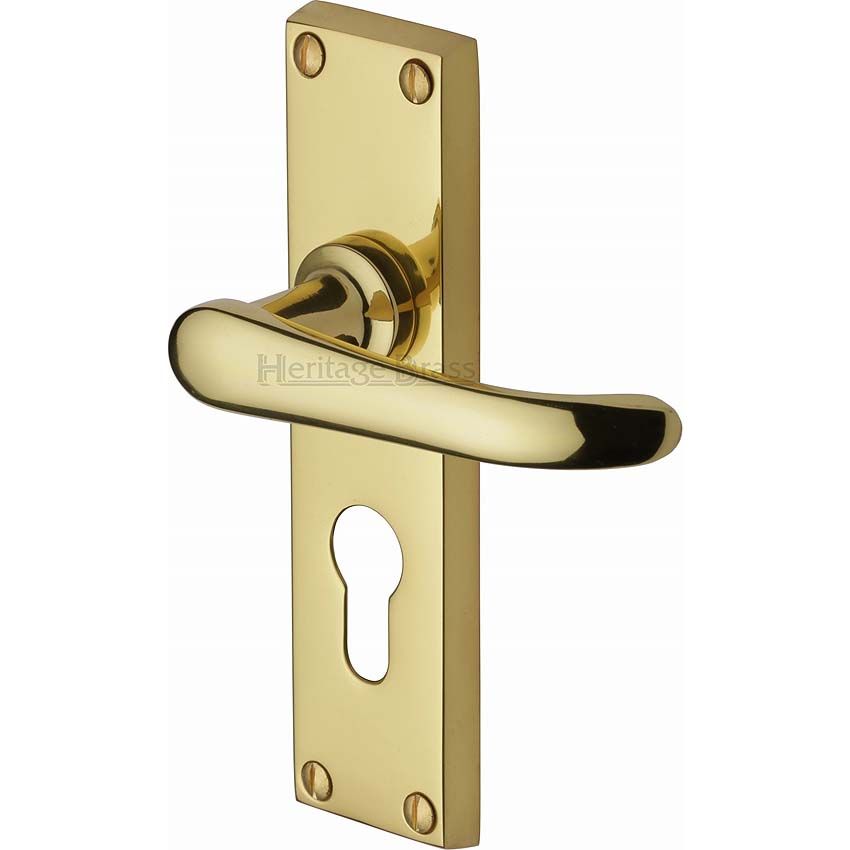 Picture of Windsor Euro Cylinder Door Handle - V727-PB