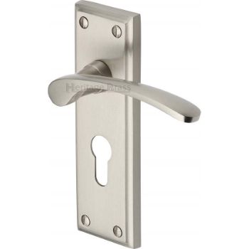 Picture of Hilton Euro Cylinder Door Handle - HIL8648-SN Picture of Hilton Euro Cylinder Door Handle - HIL8648-SN