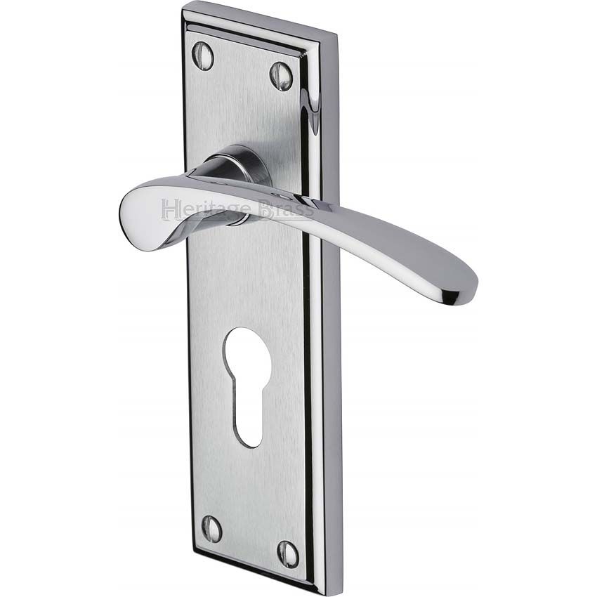 Picture of Hilton Euro Cylinder Door Handle - HIL8648-AP
