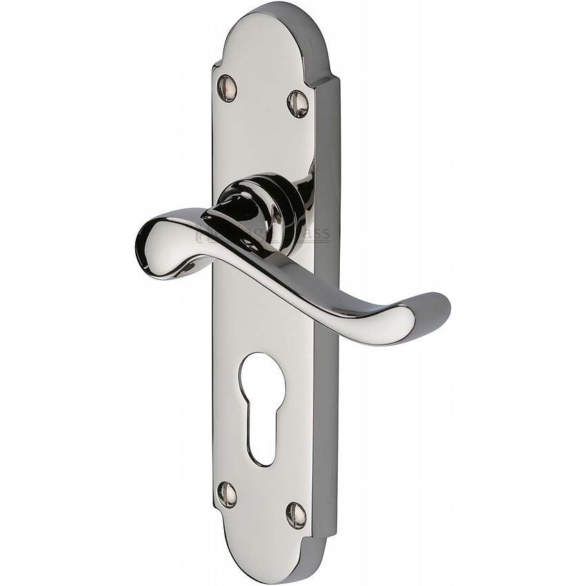 Picture of Savoy Euro Cylinder Door Handle -S607-PN