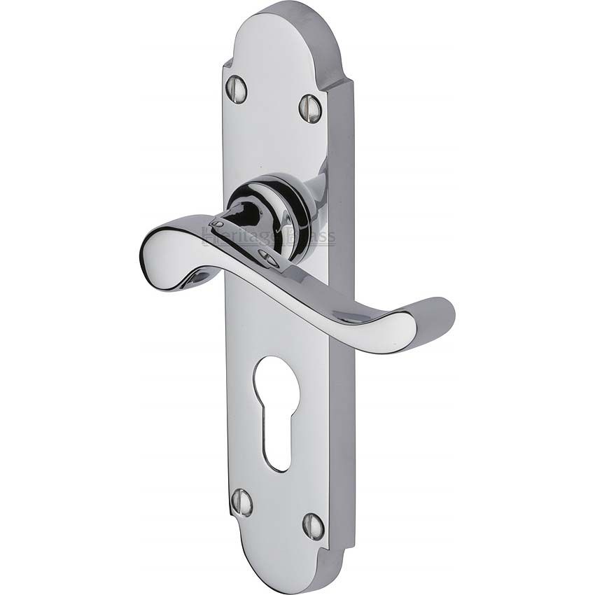 Picture of Savoy Euro Cylinder Door Handle -S607.48-PC