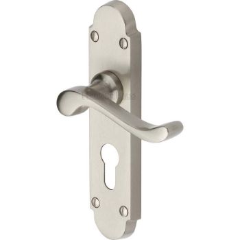Picture of Savoy Euro Cylinder Door Handle -S607.48-SN Picture of Savoy Euro Cylinder Door Handle -S607.48-SN