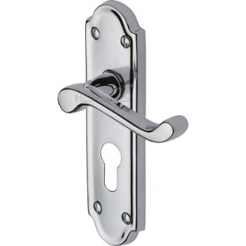 Picture of Meridian Euro Cylinder Door Handle -V327-PC Picture of Meridian Euro Cylinder Door Handle -V327-PC