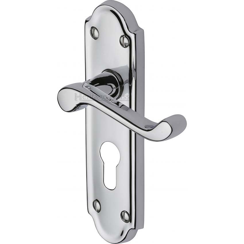 Picture of Meridian Euro Cylinder Door Handle -V327-PC