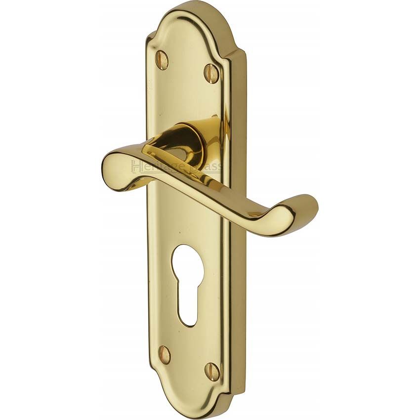 Picture of Meridian Euro Cylinder Door Handle -V327-PB