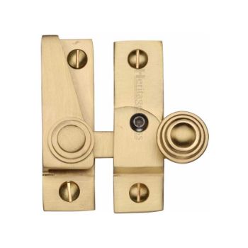 Heritage Brass Lockable Sash Fastener In Satin Brass - V1104L-SB Picture of Heritage Brass Lockable Sash Fastener In Satin Brass - V1104L-SB