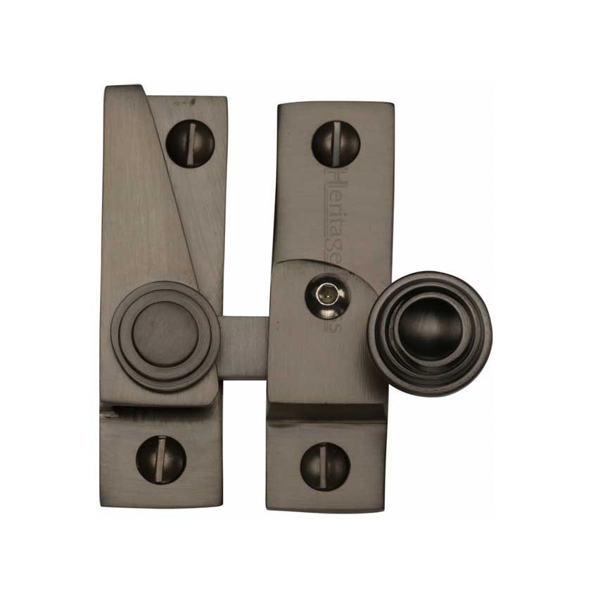 Picture of Heritage Brass Lockable Sash Fastener In Matt Bronze - V1104L-MB