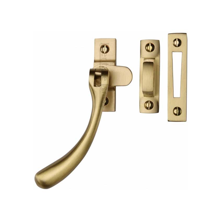 Picture of Heritage Brass Casement Window Fastener In Satin Brass Finish - V1008 MP/HP-SB