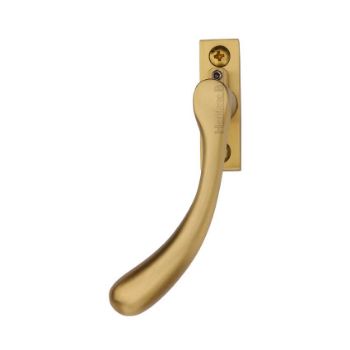 Heritage Brass Left Handed Espagnolette Handle In Satin Brass - V1009L-LH-SB Picture of Heritage Brass Left Handed Espagnolette Handle In Satin Brass - V1009L-LH-SB