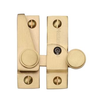 Heritage Brass Sash Fastener In Satin Brass Finish - V1106L-SB Picture of Heritage Brass Sash Fastener In Satin Brass Finish - V1106L-SB