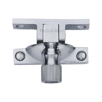 Heritage Brass Narrow Brighton Sash Fastener  In Satin Chrome - V2054-SC Picture of Heritage Brass Narrow Brighton Sash Fastener  In Satin Chrome - V2054-SC
