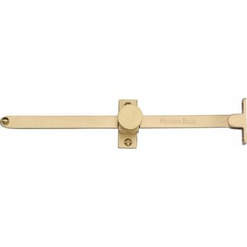 Heritage Brass Sliding Casement Stay In Satin Brass Finish - V991 10-SB Picture of Heritage Brass Sliding Casement Stay In Satin Brass Finish - V991 10-SB
