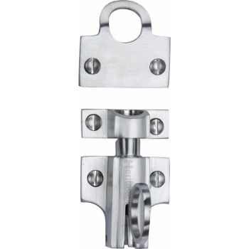 Heritage Brass Fanlight Catch In Satin Chrome Finish - V1117-SC Picture of Heritage Brass Fanlight Catch In Satin Chrome Finish - V1117-SC