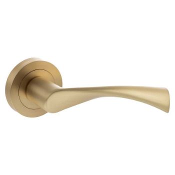 Colorado Door Handle In Satin Brass - S34RSB Picture of Colorado Door Handle In Satin Brass - S34RSB