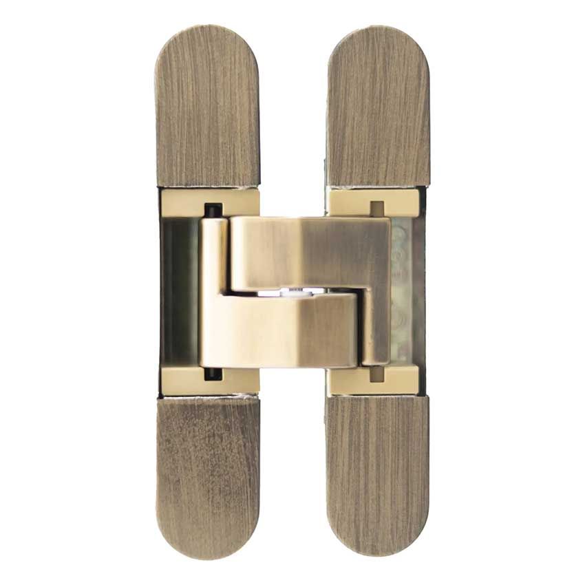 Picture of AGB Adjustable Concealed Hinge In Matt Antique Brass - AGBH32MAB
