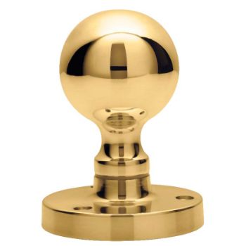 Ball Shaped Mortice Knob- Polished Brass- M48 Picture of Ball Shaped Mortice Knob- Polished Brass- M48