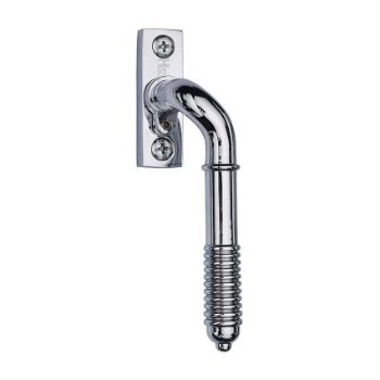 Heritage Brass Lockable Espagnolette Handle, Right Handed Reeded Design In Polished Chrome - V895L RH-PC Picture of Heritage Brass Lockable Espagnolette Handle, Right Handed Reeded Design In Polished Chrome - V895L RH-PC