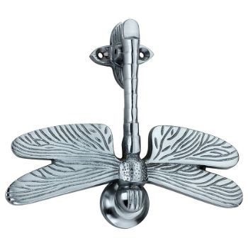 Dragonfly Door Knocker In Satin Chrome - SB4108SC Picture of Dragonfly Door Knocker In Satin Chrome - SB4108SC