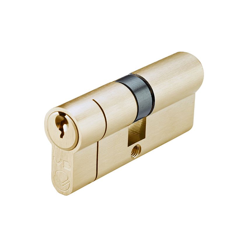 Picture of Euro Double Body KTD Cylinder - Satin Brass- V5EPDSB