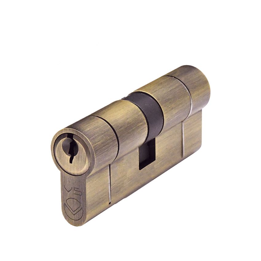 Picture of Master Keyed Euro Double Body KTD Cylinder - Antique Brass - V5EPDABMK1