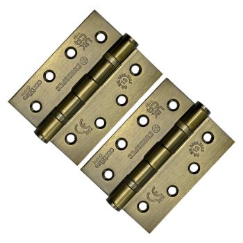 4" (102mm) Grade 13 Antique Brass Fire Door Hinges - HIN1433P13AB Picture of 4" (102mm) Grade 13 Antique Brass Fire Door Hinges - HIN1433P13AB