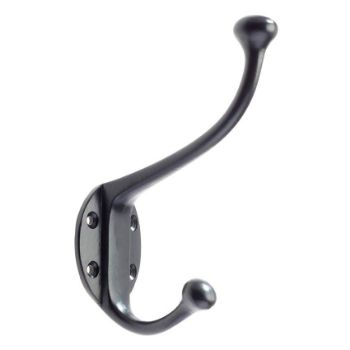 Antique Black Hat and Coat Hook - FF72PCB Picture of Antique Black Hat and Coat Hook - FF72PCB