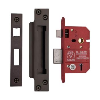 5 Lever Key Sashlock (BS certified) - Matt Bronze - YKSLBS52N-MB Picture of 5 Lever Key Sashlock (BS certified) - Matt Bronze - YKSLBS52N-MB
