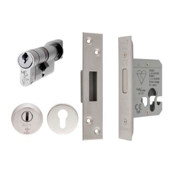 British Standard Cylinder/Turn Deadlock set - EDB5025/CT/SSS Picture of British Standard Cylinder/Turn Deadlock set - EDB5025/CT/SSS