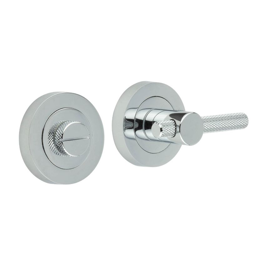 Picture of Frelan knurled wc turn and release in polished chrome - JV855pc