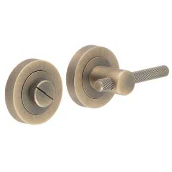 Picture of Frelan knurled wc turn and release in antique brass - JV855AB