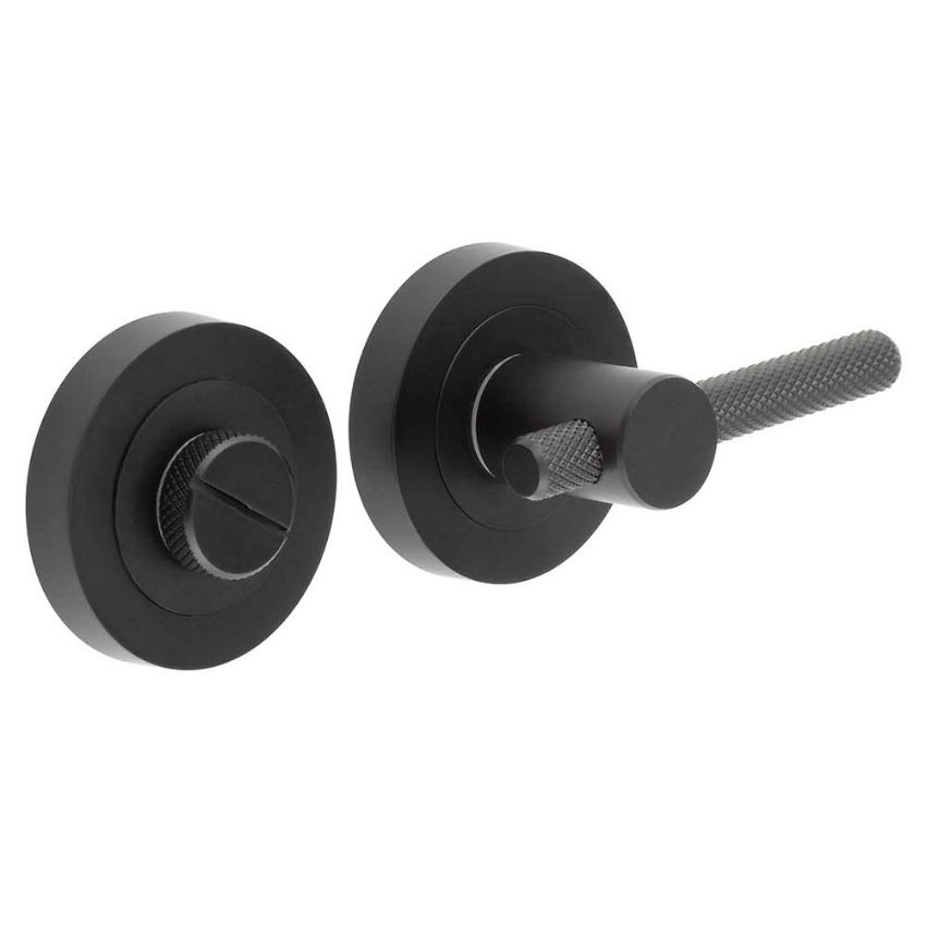 Picture of Frelan knurled wc turn and release in matt black - JV855MB
