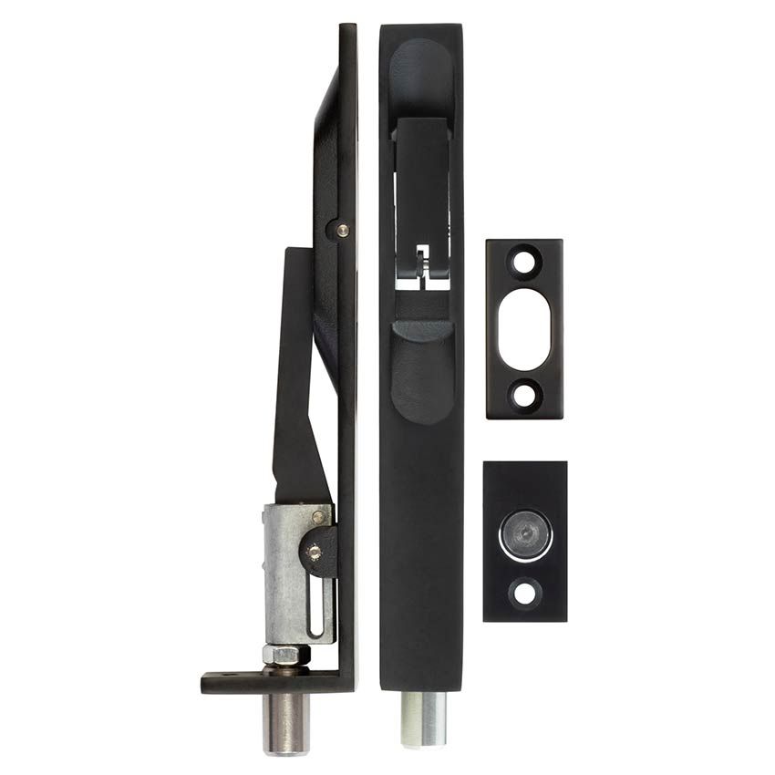 Picture of Matt black Lever Action Flush Bolt 150mm -  JMB50