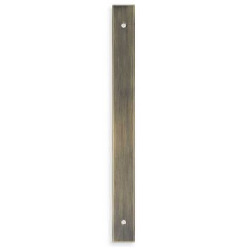 Picture of Rectangular Cabinet Pull Backplate - Antique Brass - Various Sizes - AWBP128AB