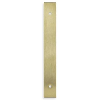 Picture of Rectangular Cabinet Pull Backplate - Satin Brass PVD - Various Sizes - AWBP128SBPVD