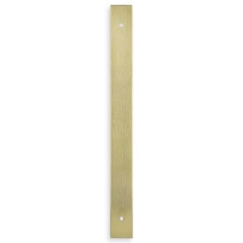 Picture of Rectangular Cabinet Pull Backplate - Satin Brass PVD - Various Sizes - AWBP128SBPVD