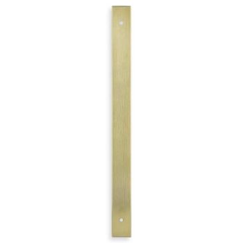 Picture of Rectangular Cabinet Pull Backplate - Satin Brass PVD - Various Sizes - AWBP128SBPVD