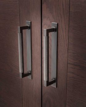 Picture of Rectangular Cabinet Pull Backplate - Dark Bronze PVD - Various Sizes - AWBP128DBZPVD