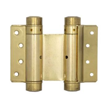 Picture of Double Action Steel Spring Hinge in Polished Brass - HB3005-PB