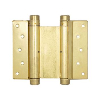 Picture of Double Action Steel Spring Hinge in Polished Brass - HB3005-PB