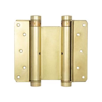 Picture of Double Action Steel Spring Hinge in Polished Brass - HB3005-PB