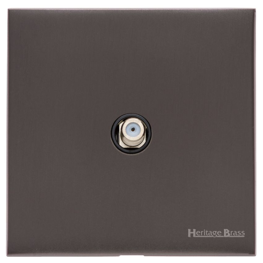 Picture of 1 Gang Satellite Socket - Dark Bronze - W09.605.BK