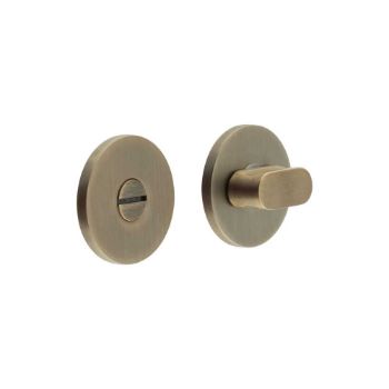 Picture of CR-801 Antique Brass Thumb Turn & Lock Round Rose - CR-801A7AB