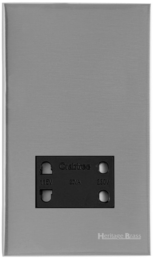 Picture of Shaver Socket Output Voltage 110/240V - Satin Chrome - W35.285.BK
