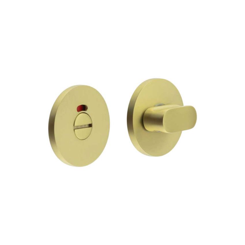 Picture of CR-801 Satin Brass Thumb Turn & Lock Round Rose w/ Indicator - CR-801AJ7SB